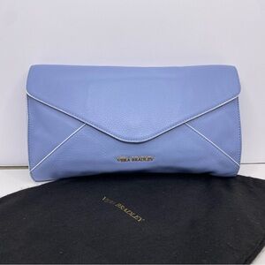 NWOT 💎 Vera Bradley Harper Genuine Leather Clutch Purse with Chain